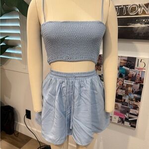 ByEgreis crop top short set
